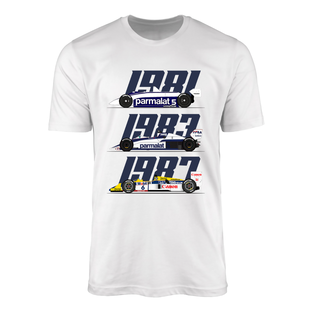 Camiseta Nelson Piquet Tricampeão Mundial