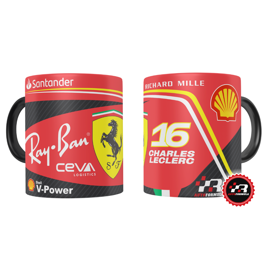 Caneca Scuderia Ferrari Charles Leclerc 2024