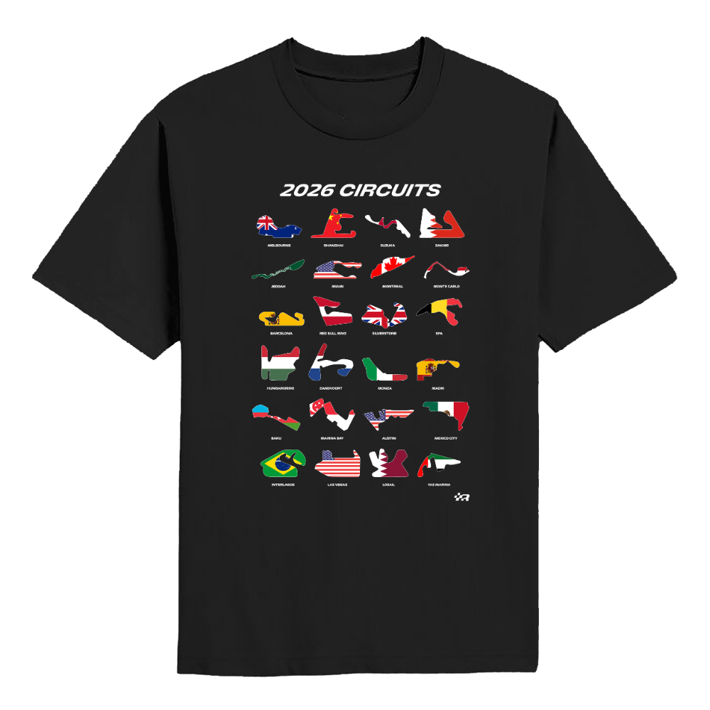 Camiseta Circuitos F1 2026