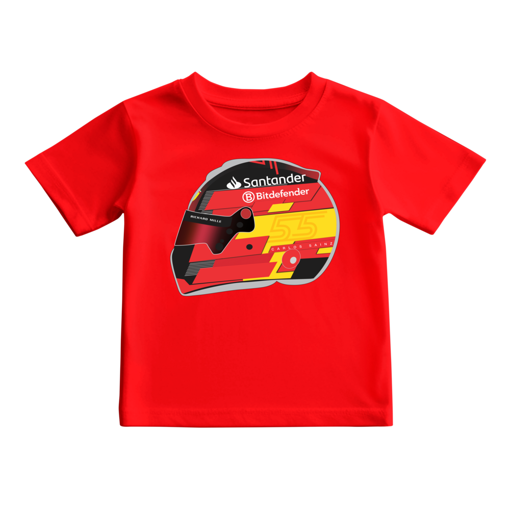 Camiseta Ilustração Capacete Calos Sainz 2024