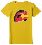 Camiseta Ilustração Capacete Carlos Sainz Feminina