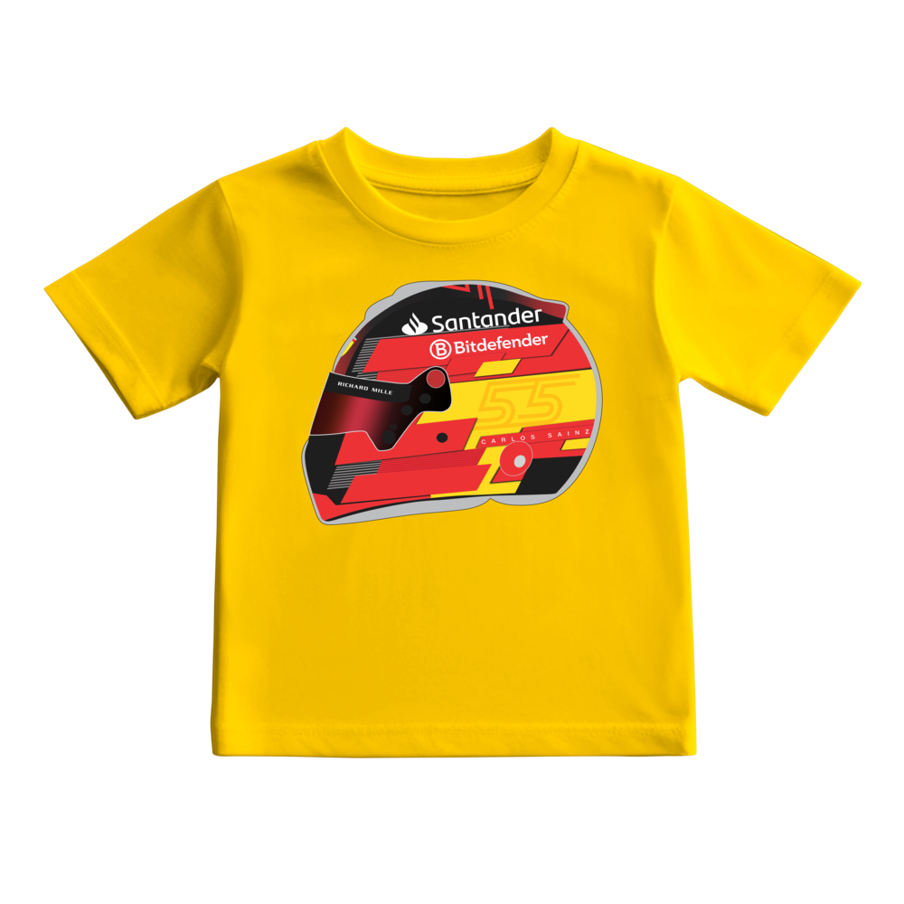 Camiseta Ilustração Capacete Calos Sainz 2024