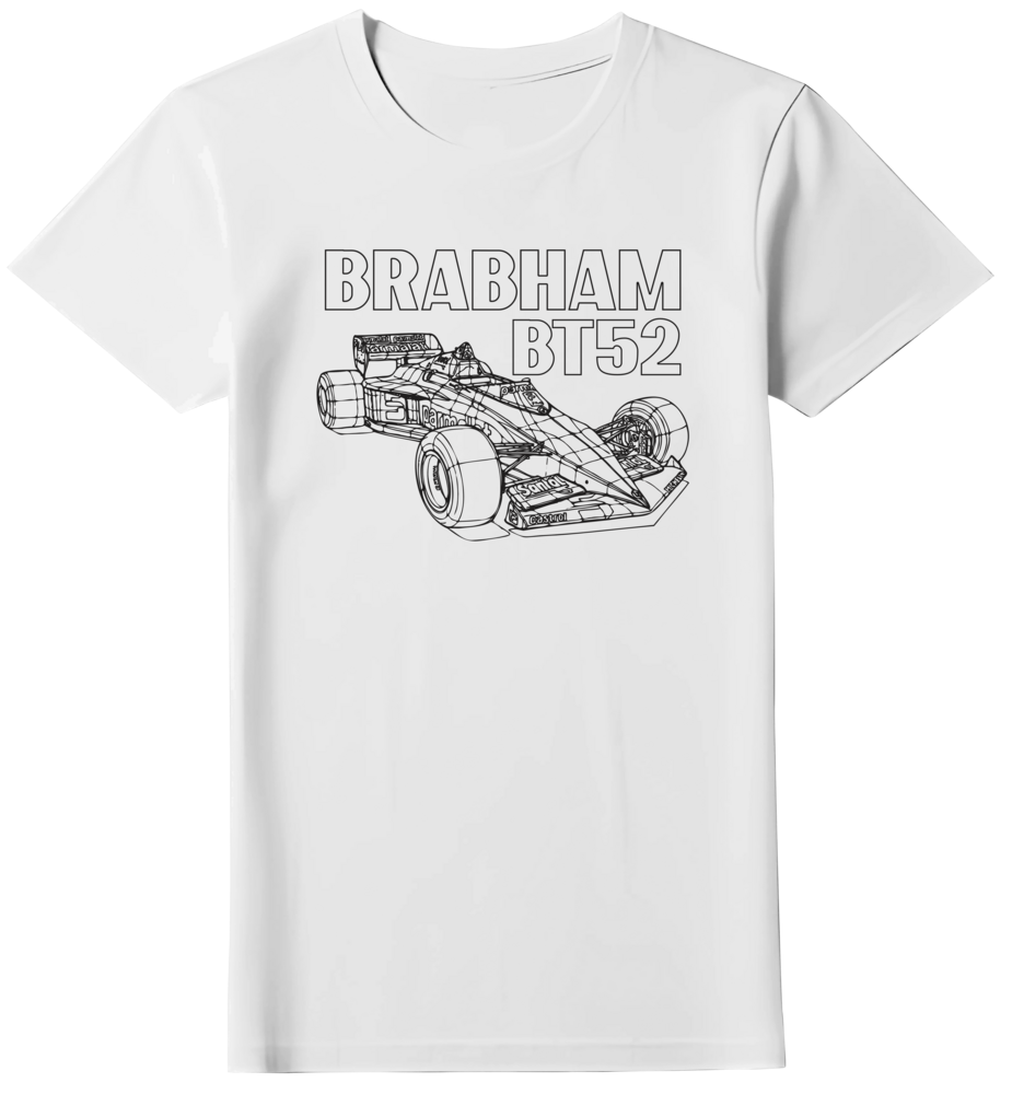 Camiseta Brabham BT52 Nelson Piquet 1983 Bicampeão Mundial Feminina