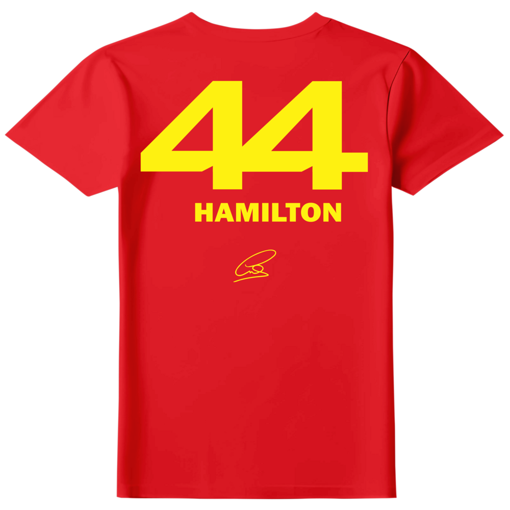 Camiseta Lewis Hamilton Scuderia Ferrari Feminina