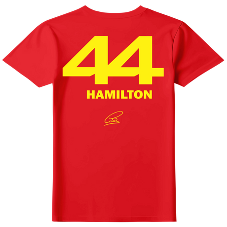 Camiseta Lewis Hamilton Scuderia Ferrari Feminina