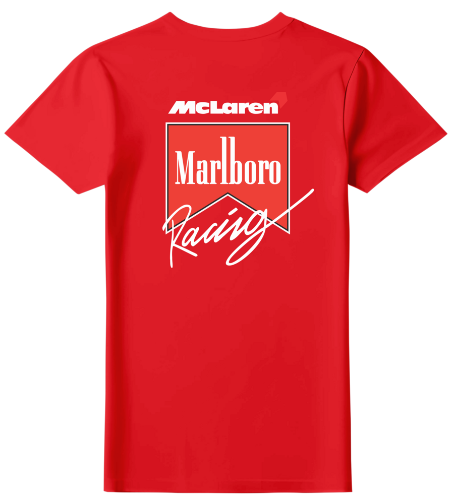 Camiseta McLaren Marlboro Racing F1 1991 Feminina