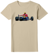 Camiseta Nigel Mansell F1 GP GRÂ-BRETANHA Temporada de 91 Feminina