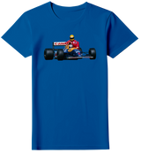 Camiseta Nigel Mansell F1 GP GRÂ-BRETANHA Temporada de 91 Feminina