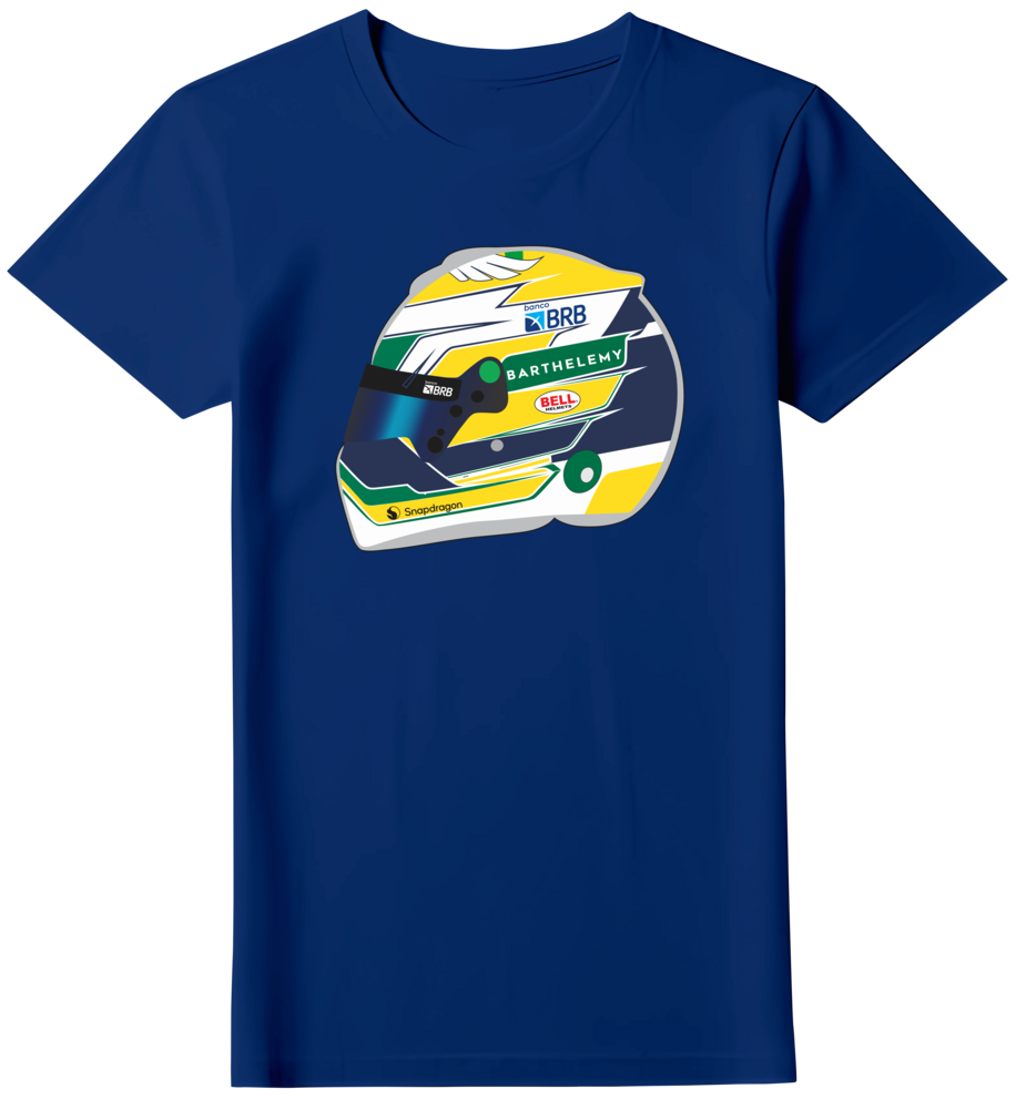 Camiseta Ilustração Capacete Gabriel Bortoleto Feminina