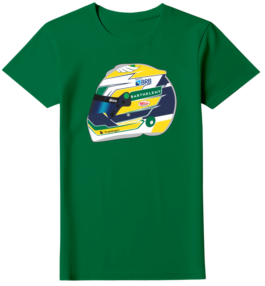 Camiseta Ilustração Capacete Gabriel Bortoleto Feminina