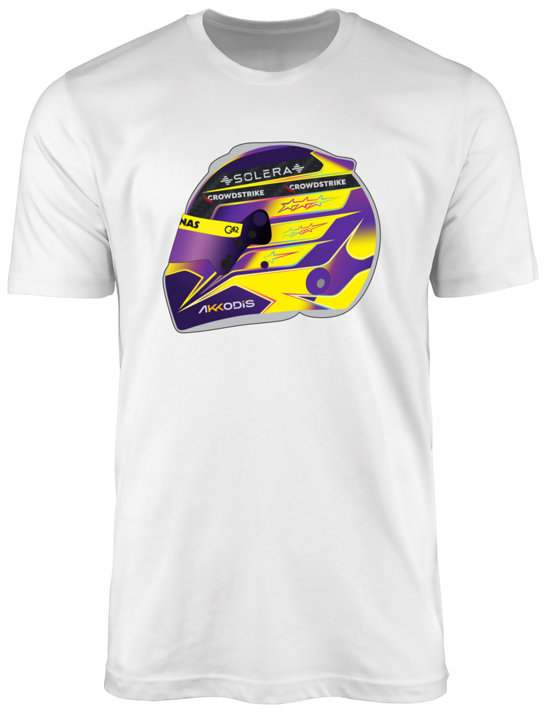 Camiseta Ilustração Capacete Lewis Hamilton