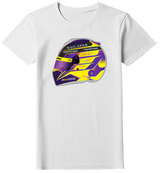 Camiseta Ilustração Capacete Lewis Hamilton Feminina