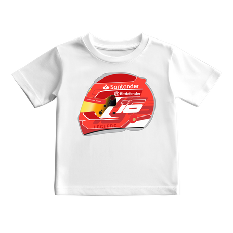 Camiseta Ilustração Capacete Charles Leclerc 2024