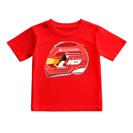 Camiseta Ilustração Capacete Charles Leclerc 2024