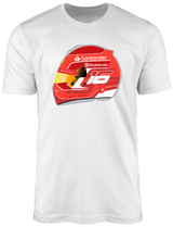 Camiseta Ilustração Capacete Charles Leclerc