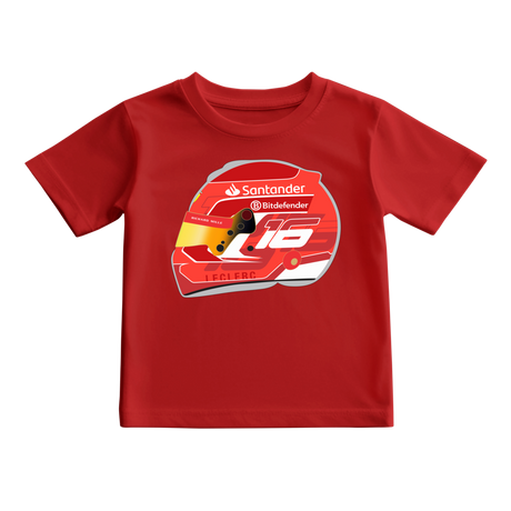 Camiseta Ilustração Capacete Charles Leclerc 2024