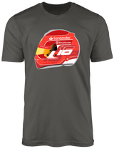 Camiseta Ilustração Capacete Charles Leclerc