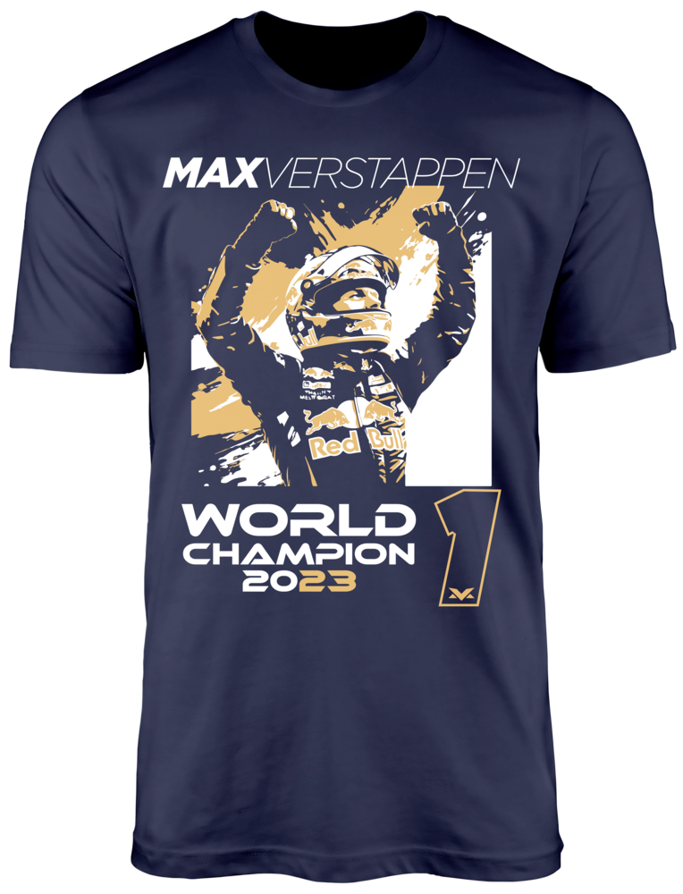 Camiseta Max Verstappen World Champion 2023 Oracle RedBull Racing F1 Team - Max Verstappen 1