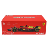 Miniatura F1-75 1:24 Scuderia Ferrari Modelo 2022 Especial 75 Anos Ferrari - Charles Leclerc 16