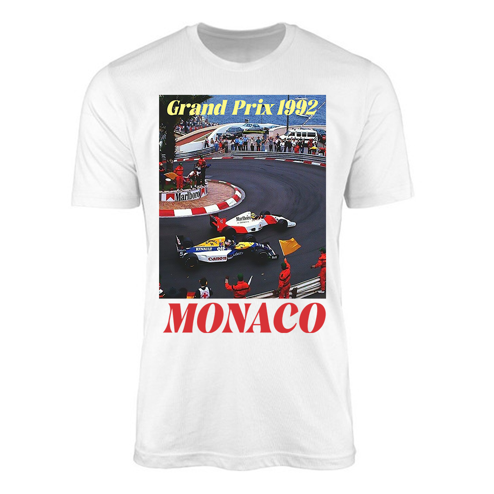 Camiseta Monaco Grand Prix 1992 Formula 1 Legends - Estampa frontal