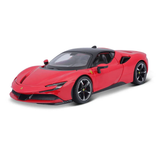 Miniatura Ferrari SF90 Stradale 2022 1:24 Vermelha