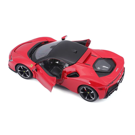 Miniatura Ferrari SF90 Stradale 2022 1:24 Vermelha