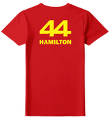 Camiseta Lewis Hamilton Scuderia Ferrari Feminina