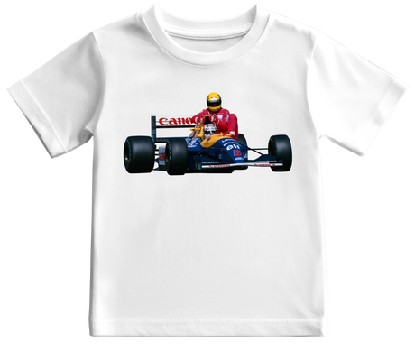 Camiseta Nigel Mansell F1 GP GRÂ-BRETANHA Temporada de 91 KIDS