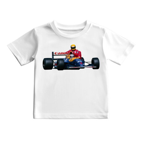 Camiseta Nigel Mansell F1 GP GRÂ-BRETANHA Temporada de 91 KIDS