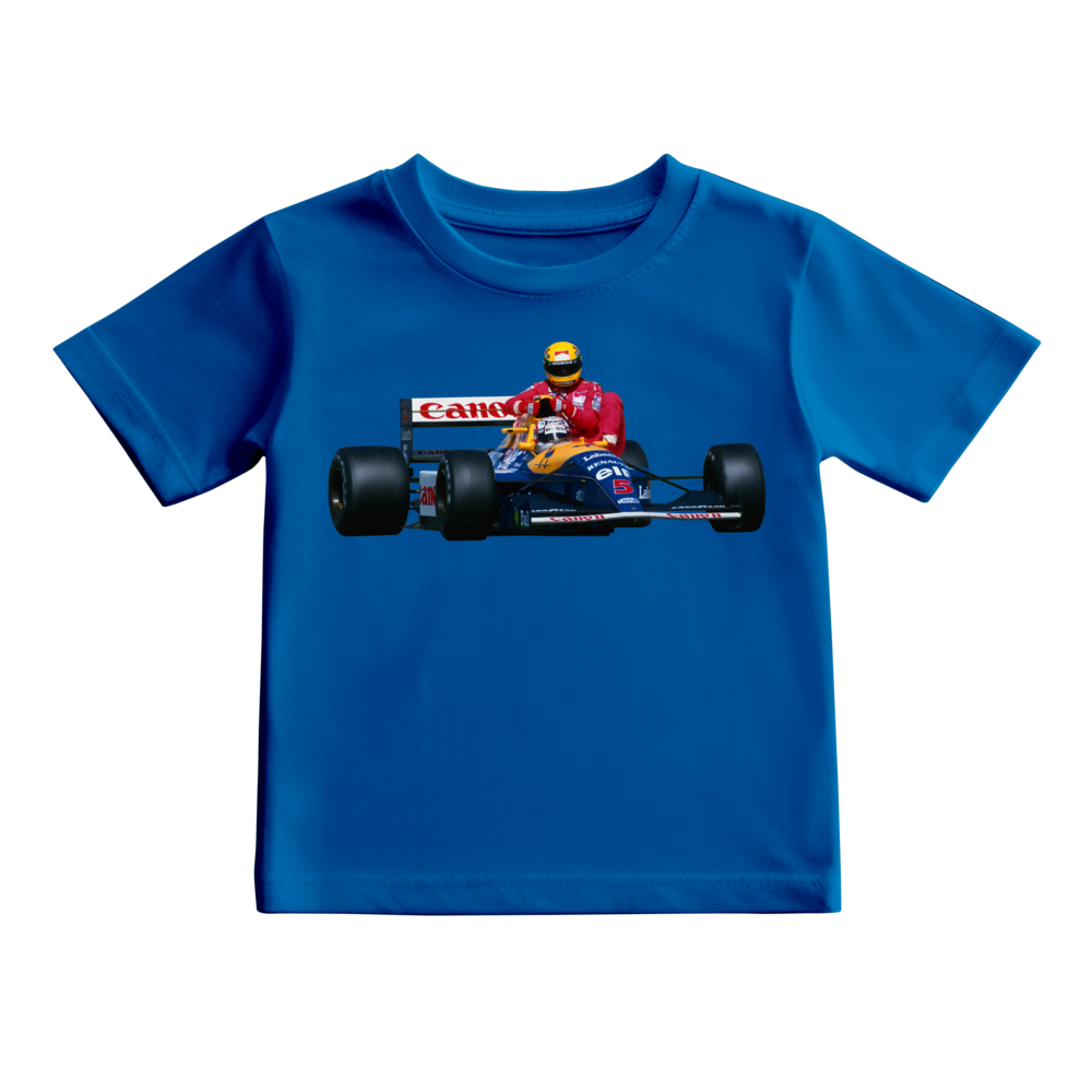 Camiseta Nigel Mansell F1 GP GRÂ-BRETANHA Temporada de 91 KIDS