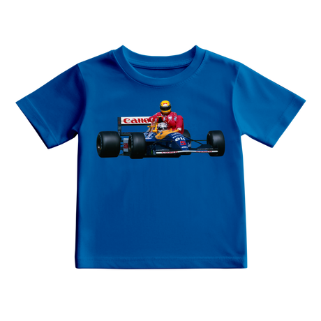 Camiseta Nigel Mansell F1 GP GRÂ-BRETANHA Temporada de 91 KIDS