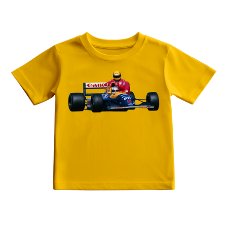 Camiseta Nigel Mansell F1 GP GRÂ-BRETANHA Temporada de 91 KIDS