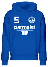 Moletom com capuz Nelson Piquet 5 Bicampeão mundial 1983 Brabham BMW BT49 Parmalat
