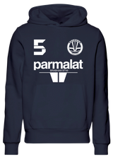 Moletom com capuz Nelson Piquet 5 Bicampeão mundial 1983 Brabham BMW BT49 Parmalat