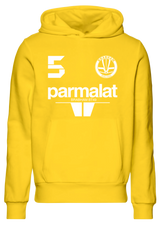 Moletom com capuz Nelson Piquet 5 Bicampeão mundial 1983 Brabham BMW BT49 Parmalat