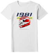 Camiseta Nelson Piquet Campeão Mundial 1981 Feminina