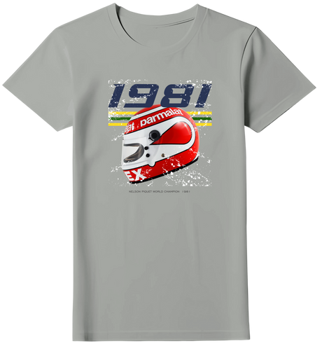 Camiseta Nelson Piquet Campeão Mundial 1981 Feminina