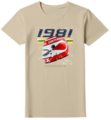 Camiseta Nelson Piquet Campeão Mundial 1981 Feminina