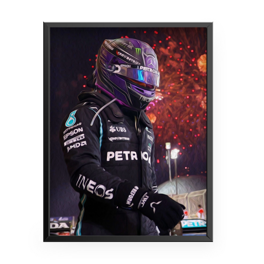 Quadro Decorativo Lewis Hamilton Bahrain Grand Prix 2021