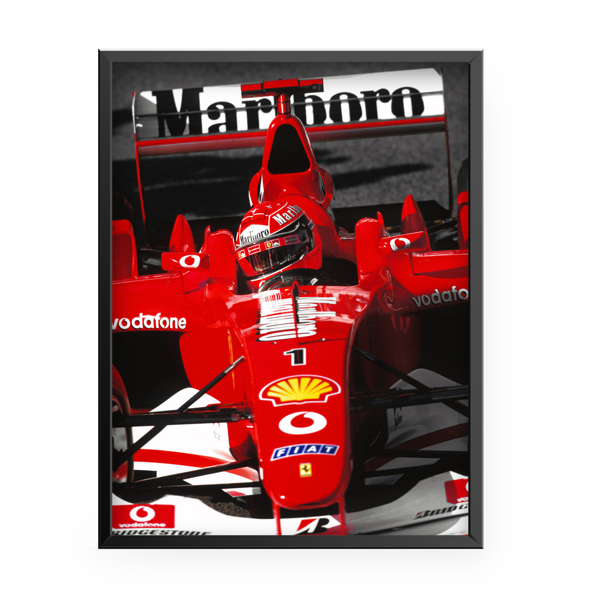 Quadro Decorativo Michael Schumacher Scuderia Ferrari F2004