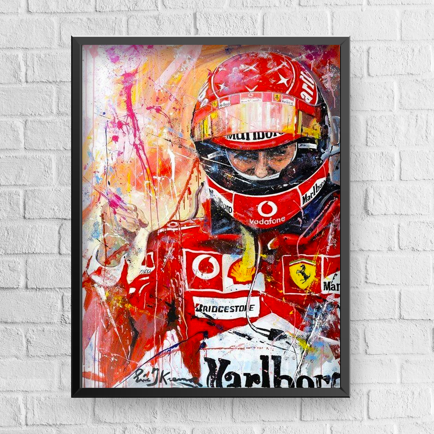 Quadro Decorativo Michael Schumacher Scuderia Ferrari Simply The Best