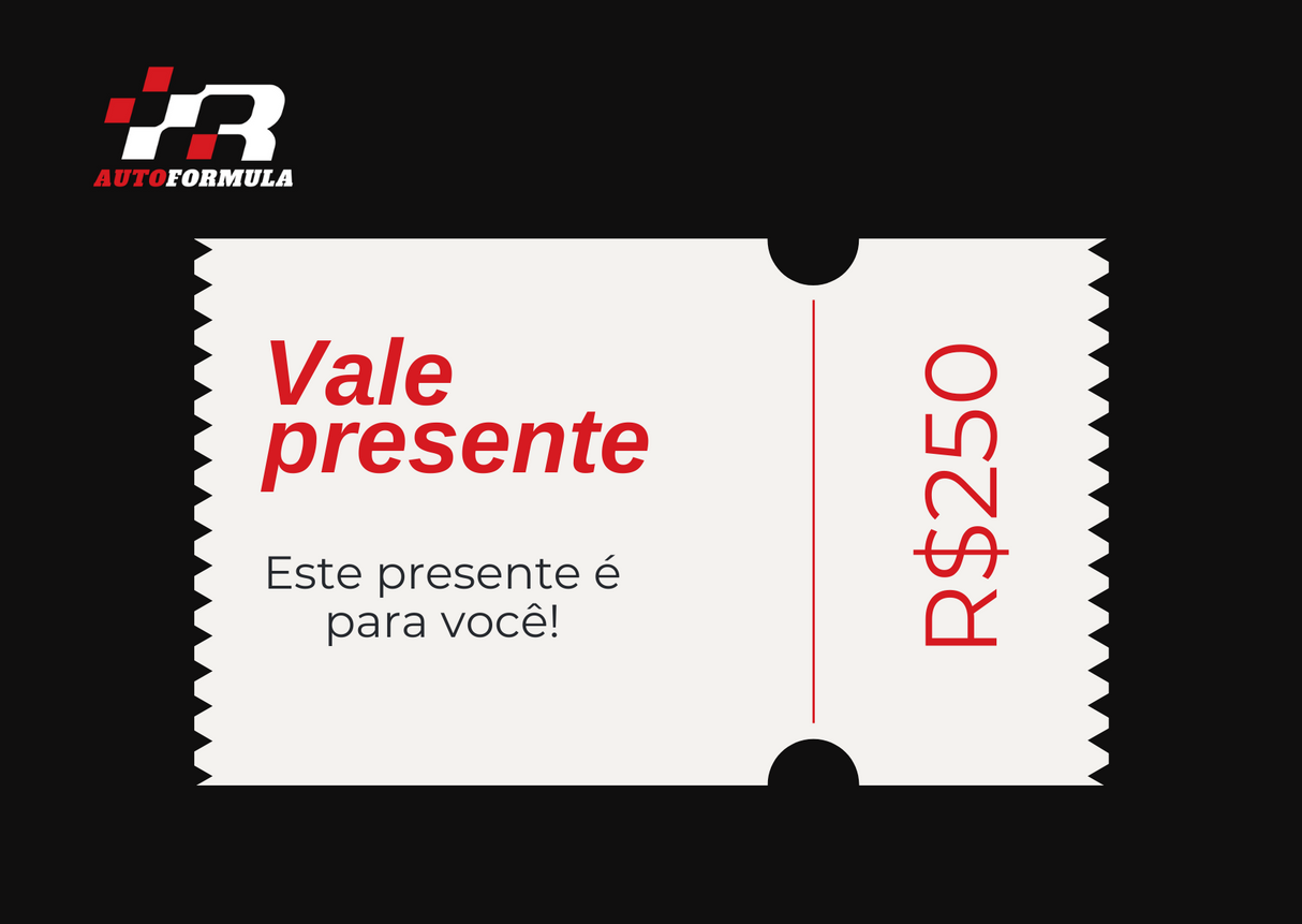 Cartão Presente Auto Formula