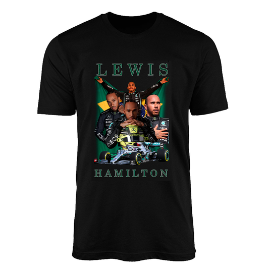 Camiseta Lewis Hamilton 44 GP Brasil Interlagos 2021 Edição Especial - Preta