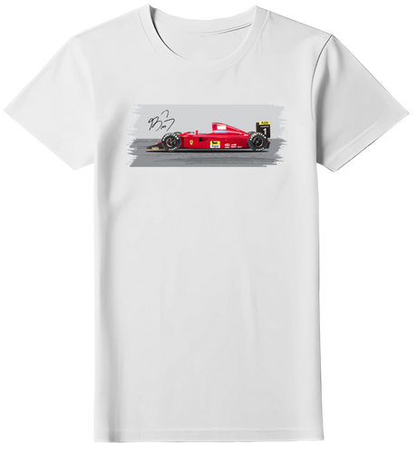 Camiseta Ferrari 641 Alain Prost Feminina