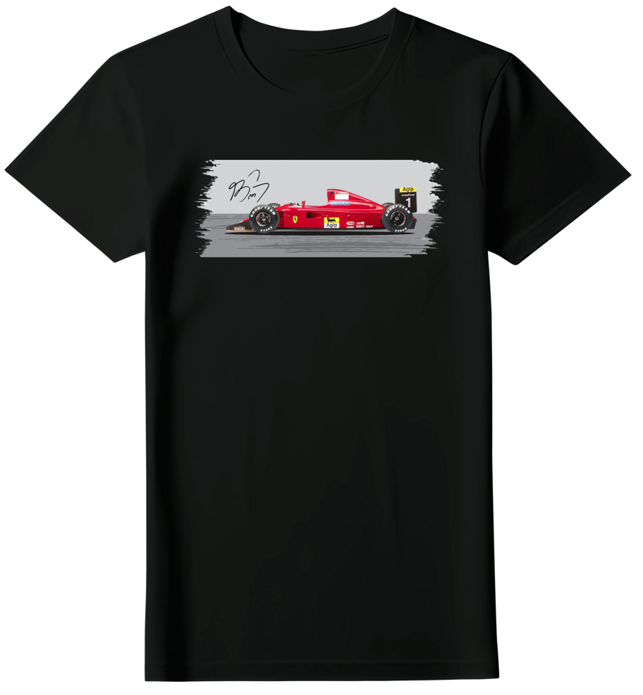 Camiseta Ferrari 641 Alain Prost Feminina