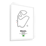 Quadro Decorativo Formula 1 Circuito Interlagos São Paulo Grand Prix