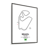 Quadro Decorativo Formula 1 Circuito Interlagos São Paulo Grand Prix