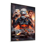 Quadro Decorativo Max Verstappen 1 Bicampeão Mundial F1 2022