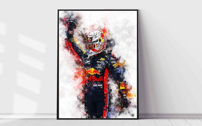 Quadro Decorativo Max Verstappen 1 World Champion 2021