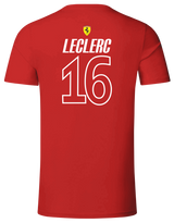 Camiseta Charles Leclerc Scuderia Ferrari 2025/2025